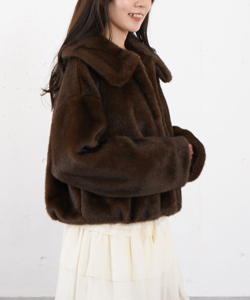 archives（アルシーヴ）の「バンビアソ－トファーコ－ト（その他アウター・レディース・ベージュ/ブラウン・MEDIUM）」の16枚目の写真