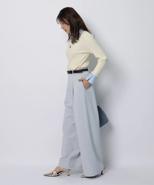 JUSGLITTY（ジャスグリッティー）の「ハートベルト付ワイドパンツ（その他パンツ・レディース・サックスブルー・2/1/0）」の5枚目の写真