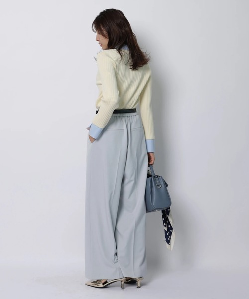 JUSGLITTY（ジャスグリッティー）の「ハートベルト付ワイドパンツ（その他パンツ・レディース・サックスブルー・2/1/0）」の6枚目の写真