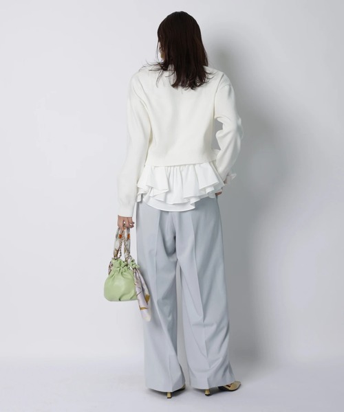 JUSGLITTY（ジャスグリッティー）の「ハートベルト付ワイドパンツ（その他パンツ・レディース・サックスブルー・2/1/0）」の10枚目の写真