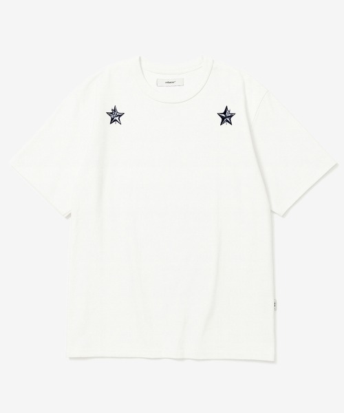 rehacer(レアセル)の「rehacer : Two Star Lily CS / トゥー スター リリー カットソー(Tシャツ/カットソー・メンズ・ブラック/ホワイト・SMALL/X-LARGE/LARGE/MEDIUM)」の2枚目の写真