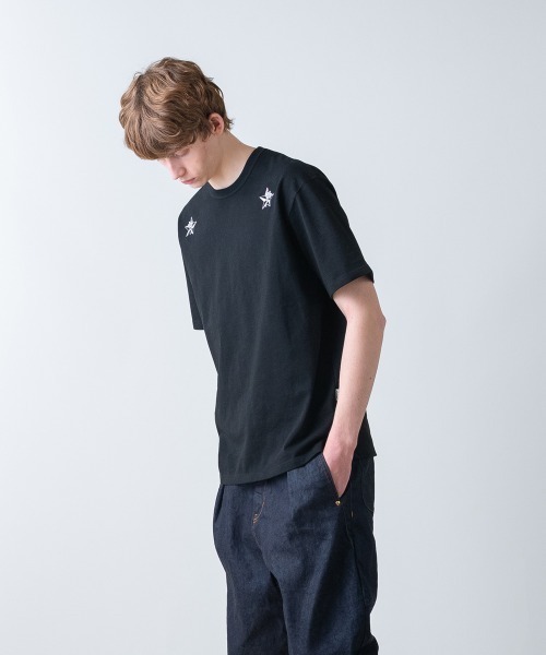 rehacer(レアセル)の「rehacer : Two Star Lily CS / トゥー スター リリー カットソー(Tシャツ/カットソー・メンズ・ブラック/ホワイト・SMALL/X-LARGE/LARGE/MEDIUM)」の11枚目の写真