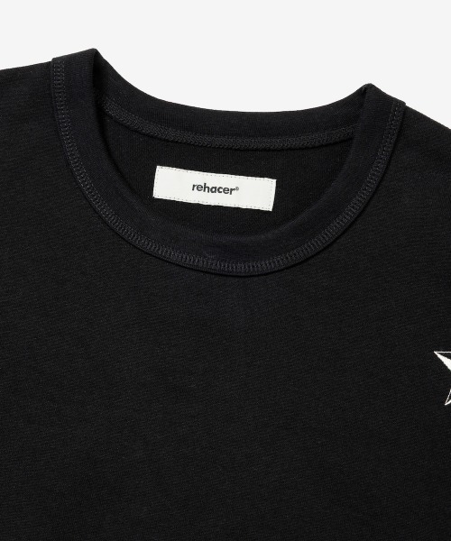 rehacer(レアセル)の「rehacer : Two Star Lily CS / トゥー スター リリー カットソー(Tシャツ/カットソー・メンズ・ブラック/ホワイト・SMALL/X-LARGE/LARGE/MEDIUM)」の7枚目の写真