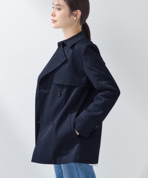 INDIVI（インディヴィ）の「【花粉付着防止／撥水／UVケア】名品トレンチコート（トレンチコート・レディース・ネイビー/ライトベージュ/ライトグレー系5/ライトグレー系3・38/36/15 /40/13/05/19）」の11枚目の写真