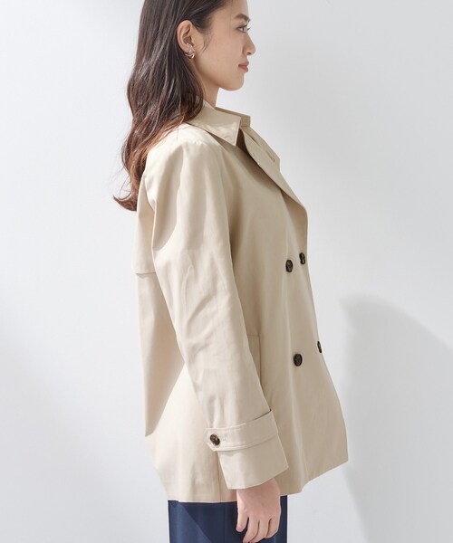 INDIVI（インディヴィ）の「【花粉付着防止／撥水／UVケア】名品トレンチコート（トレンチコート・レディース・ネイビー/ライトベージュ/ライトグレー系5/ライトグレー系3・38/36/15 /40/13/05/19）」の11枚目の写真