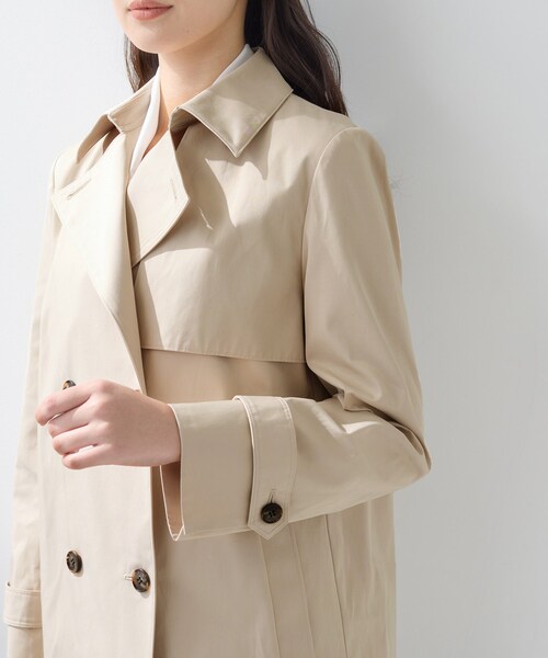 INDIVI（インディヴィ）の「【花粉付着防止／撥水／UVケア】名品トレンチコート（トレンチコート・レディース・ネイビー/ライトベージュ/ライトグレー系5/ライトグレー系3・38/36/15 /40/13/05/19）」の15枚目の写真