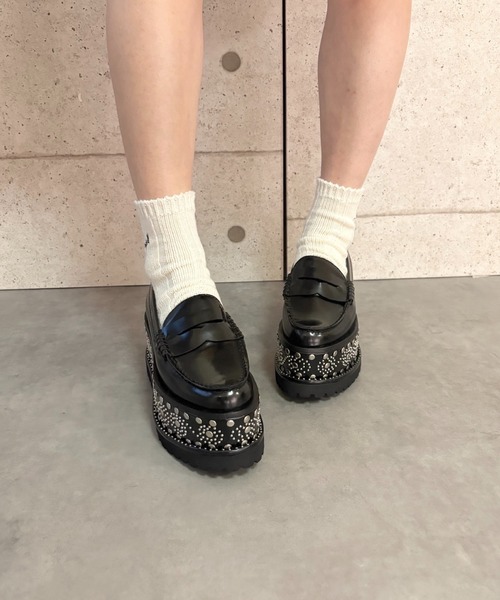 Jeffrey Campbell（ジェフリーキャンベル）の「デザインソール ローファー（ローファー・レディース・ブラック・37/39/38）」の8枚目の写真