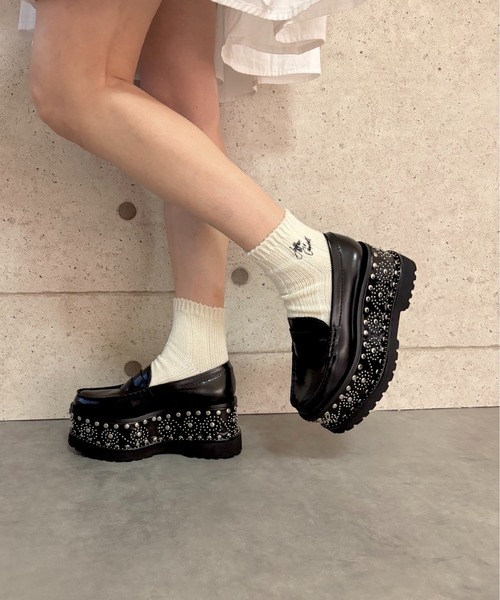 Jeffrey Campbell（ジェフリーキャンベル）の「デザインソール ローファー（ローファー・レディース・ブラック・37/39/38）」の12枚目の写真