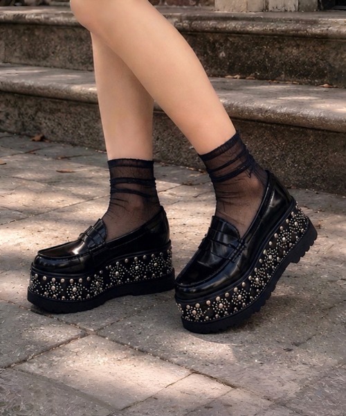 Jeffrey Campbell（ジェフリーキャンベル）の「デザインソール ローファー（ローファー・レディース・ブラック・37/39/38/40/36）」の19枚目の写真