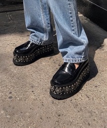 ジェフリーキャンベル] JEFFREYCAMPBELL 変型ヒールローファー デザインソール ローファー Jeffrey Campbell│Jeffrey Campbell