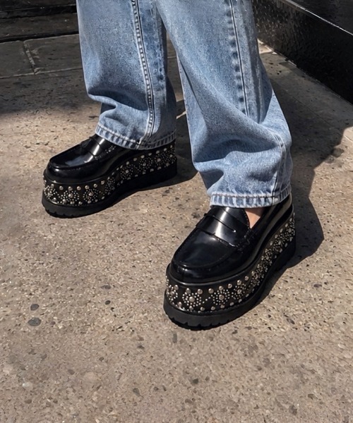 Jeffrey Campbell（ジェフリーキャンベル）の「デザインソール ローファー（ローファー・レディース・ブラック・37/39/38/40/36）」の21枚目の写真