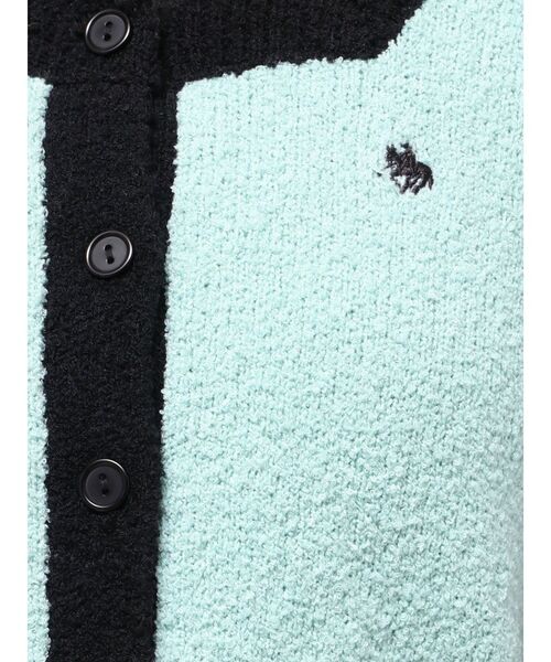 LAGUNAMOON（ラグナムーン）の「【POLO BCSコラボ】ブークレヤーンハーフスリーブコンパクトニットカーディガン（ニット/セーター・レディース・イエロー/オフホワイト/ネイビー/ホワイト/ライトブルー・FREE）」の16枚目の写真