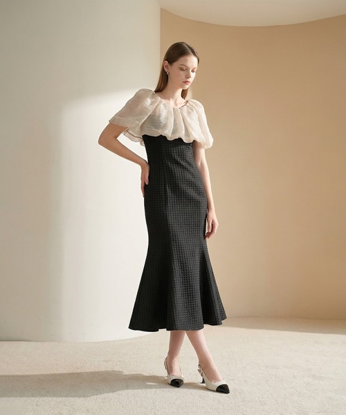 Leja（レジャ）の「【LEJA】2WAYオフショルダーパフスリーブマーメイド