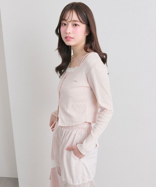 OLIVE des OLIVE（オリーブデオリーブ）の「映えリボントップス（Tシャツ/カットソー・レディース・ブラック/ピンク/サックスブルー/イエロー・FREE）」の8枚目の写真