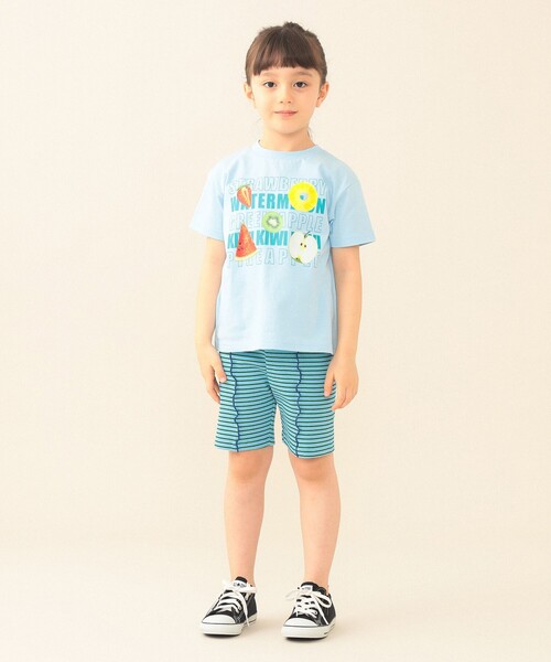 BEAMS mini(ビームスミニ)の「たべもの 半袖 Tシャツ 2026SS(90~140cm)(Tシャツ/カットソー・キッズ・サックスブルー/ホワイト系その他5・100/140/130/120/110/90)」の10枚目の写真