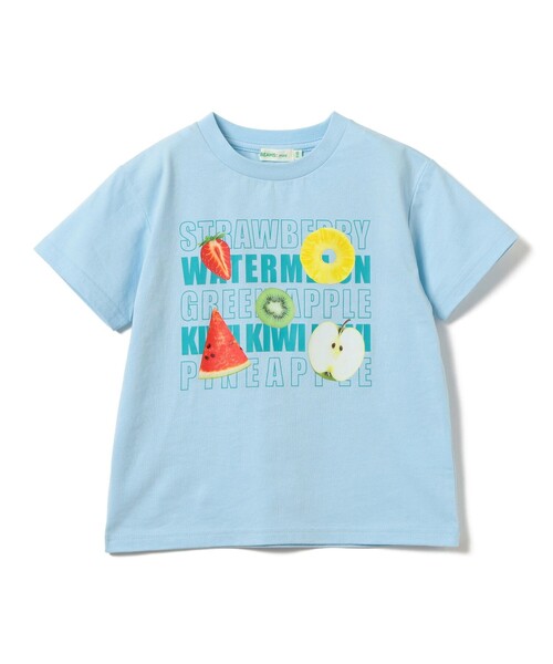BEAMS mini(ビームスミニ)の「たべもの 半袖 Tシャツ 2026SS(90~140cm)(Tシャツ/カットソー・キッズ・サックスブルー/ホワイト系その他5・100/140/130/120/110/90)」の17枚目の写真