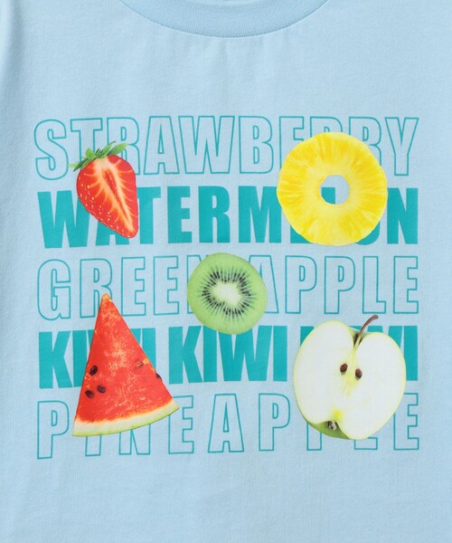 BEAMS mini(ビームスミニ)の「たべもの 半袖 Tシャツ 2026SS(90~140cm)(Tシャツ/カットソー・キッズ・サックスブルー/ホワイト系その他5・100/140/130/120/110/90)」の18枚目の写真