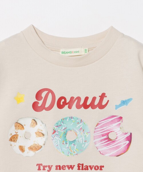 BEAMS mini(ビームスミニ)の「たべもの 半袖 Tシャツ 2026SS(90~140cm)(Tシャツ/カットソー・キッズ・サックスブルー/ホワイト系その他5・100/140/130/120/110/90)」の21枚目の写真