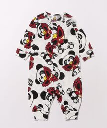 HYSTERIC MINI | PANDA MINI総柄 カバーオール(ロンパース)