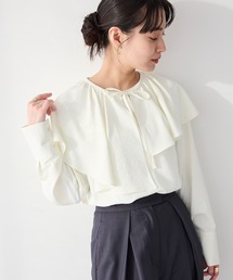 CRAFT STANDARD BOUTIQUE | <セレモニー/ハレの日>2WAYフリルカラーブラウス/着脱可能◆(シャツ/ブラウス)