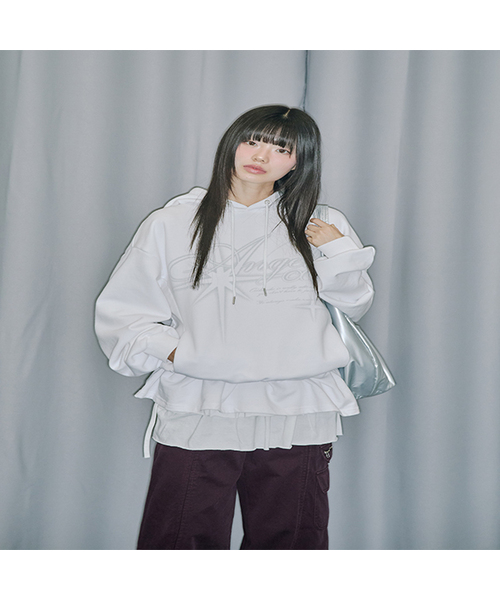 off-whiteレイヤードパーカー チェックレイヤードパーカー[品番：WG010092426]｜WEGO【MEN