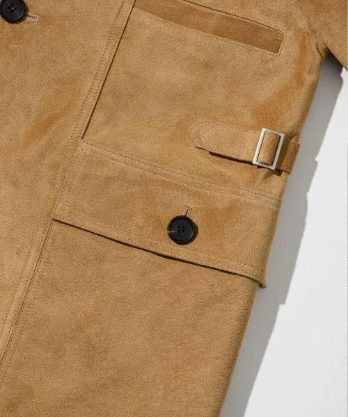 ANDROS(アンドロス)の「Single Suede French Coat - Camel(ライダースジャケット・レディース・その他・MEDIUM)」の5枚目の写真