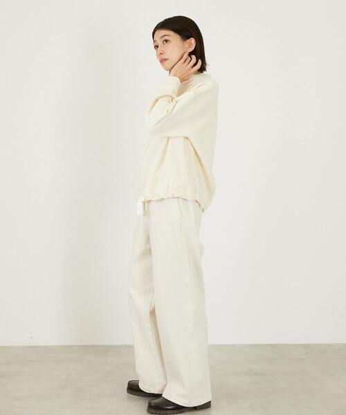 LOGEMENT DE CLAIRE（ロジュモンドクレール）の「【LOURMARIN】裾ドロストプルオーバー（Tシャツ/カットソー・レディース・クリーム/チャコールグレー/モカ・FREE）」の5枚目の写真