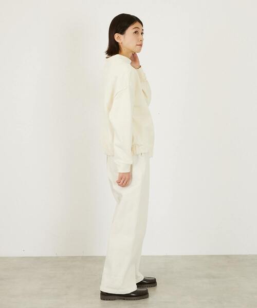 LOGEMENT DE CLAIRE（ロジュモンドクレール）の「【LOURMARIN】裾ドロストプルオーバー（Tシャツ/カットソー・レディース・クリーム/チャコールグレー/モカ・FREE）」の8枚目の写真