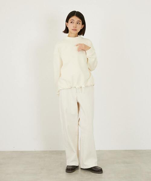 LOGEMENT DE CLAIRE（ロジュモンドクレール）の「【LOURMARIN】裾ドロストプルオーバー（Tシャツ/カットソー・レディース・クリーム/チャコールグレー/モカ・FREE）」の11枚目の写真