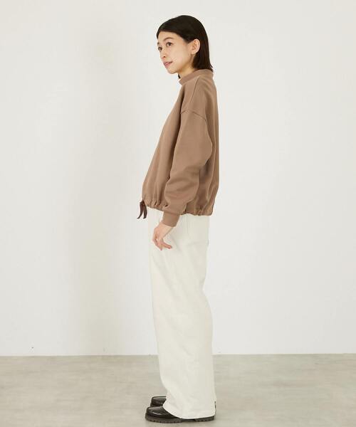 LOGEMENT DE CLAIRE（ロジュモンドクレール）の「【LOURMARIN】裾ドロストプルオーバー（Tシャツ/カットソー・レディース・クリーム/チャコールグレー/モカ・FREE）」の14枚目の写真