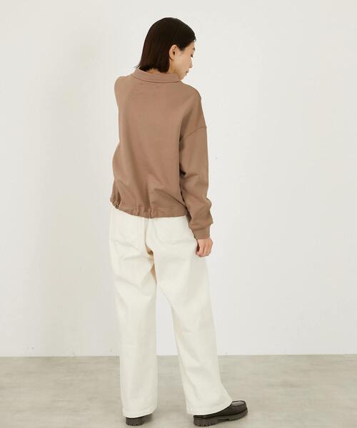 LOGEMENT DE CLAIRE（ロジュモンドクレール）の「【LOURMARIN】裾ドロストプルオーバー（Tシャツ/カットソー・レディース・クリーム/チャコールグレー/モカ・FREE）」の16枚目の写真