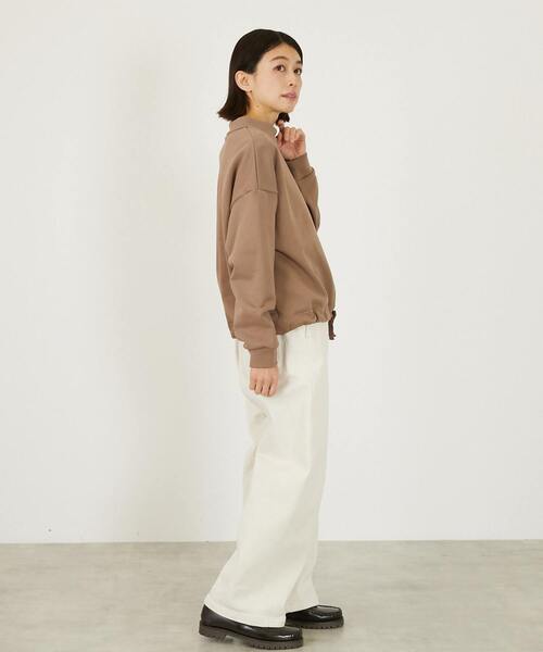 LOGEMENT DE CLAIRE（ロジュモンドクレール）の「【LOURMARIN】裾ドロストプルオーバー（Tシャツ/カットソー・レディース・クリーム/チャコールグレー/モカ・FREE）」の17枚目の写真
