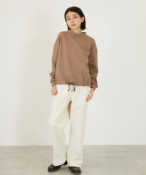 LOGEMENT DE CLAIRE（ロジュモンドクレール）の「【LOURMARIN】裾ドロストプルオーバー（Tシャツ/カットソー・レディース・クリーム/チャコールグレー/モカ・FREE）」の19枚目の写真