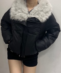 Nu（ニュー）の「【Nu】ファー付きダウンジャケット（ダウンジャケット/コート）」