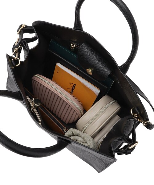 MILOS（ミロス）の「MILOS（ミロス）サイドベルト付きトートバッグ（トートバッグ・レディース・ブラック・00）」の7枚目の写真