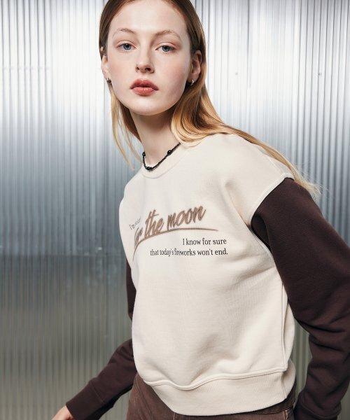 LARTIGENT(ラーティゼン)の「L2 THE MOON SWEATSHIRT(BROWN)(スウェット・レディース・その他・FREE)」の3枚目の写真