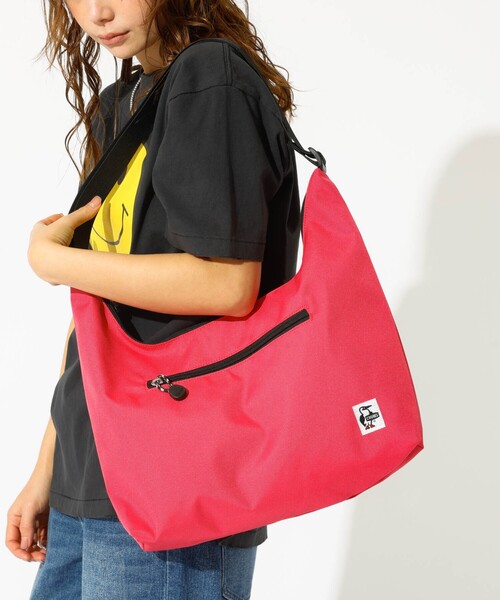 CHUMS(チャムス)の「【CHUMS / チャムス】Recycle Plain Shoulder Bag / リサイクルプレーンショルダーバッグ(ショルダーバッグ・レディース・ピンク/ネイビー/グレイッシュベージュ/ブラック/パープル/その他1・フリー)」の5枚目の写真