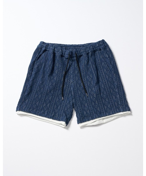wjk(ダヴルジェイケイ)の「jacquard summer knit shorts(その他パンツ・メンズ・トップグレー/ブラック/ネイビー・SMALL/MEDIUM/LARGE/X-LARGE)」の7枚目の写真