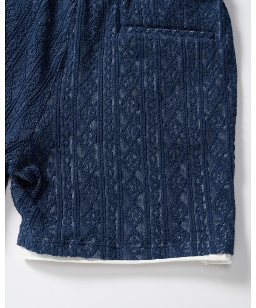 wjk(ダヴルジェイケイ)の「jacquard summer knit shorts(その他パンツ・メンズ・トップグレー/ブラック/ネイビー・SMALL/MEDIUM/LARGE/X-LARGE)」の9枚目の写真