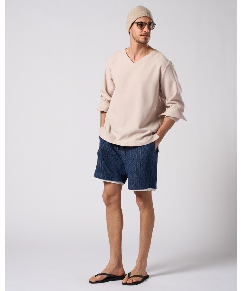 wjk(ダヴルジェイケイ)の「jacquard summer knit shorts(その他パンツ・メンズ・トップグレー/ブラック/ネイビー・SMALL/MEDIUM/LARGE/X-LARGE)」の12枚目の写真
