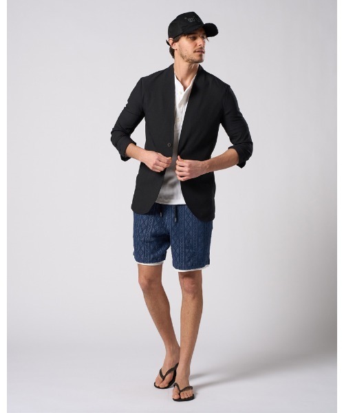 wjk(ダヴルジェイケイ)の「jacquard summer knit shorts(その他パンツ・メンズ・トップグレー/ブラック/ネイビー・SMALL/MEDIUM/LARGE/X-LARGE)」の13枚目の写真