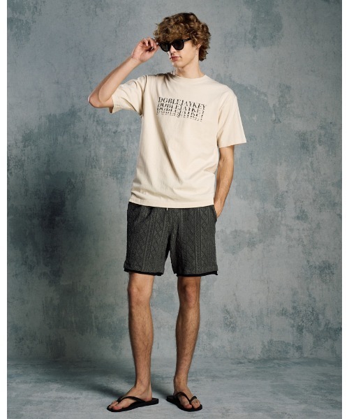 wjk(ダヴルジェイケイ)の「jacquard summer knit shorts(その他パンツ・メンズ・トップグレー/ブラック/ネイビー・SMALL/MEDIUM/LARGE/X-LARGE)」の16枚目の写真