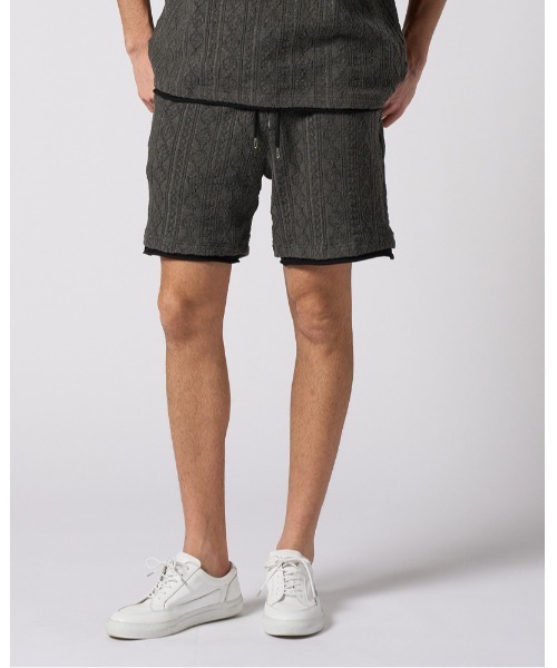 wjk(ダヴルジェイケイ)の「jacquard summer knit shorts(その他パンツ・メンズ・トップグレー/ブラック/ネイビー・SMALL/MEDIUM/LARGE/X-LARGE)」の17枚目の写真