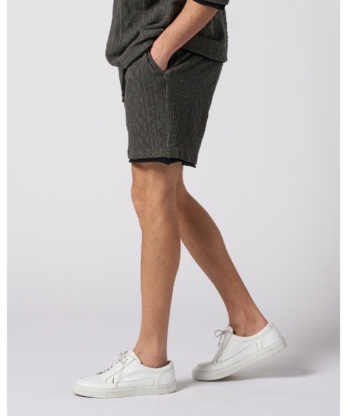 wjk(ダヴルジェイケイ)の「jacquard summer knit shorts(その他パンツ・メンズ・トップグレー/ブラック/ネイビー・SMALL/MEDIUM/LARGE/X-LARGE)」の18枚目の写真
