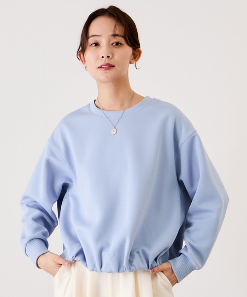 セール】軽量ボンディングボリュームプルオーバー（Tシャツ/カットソー