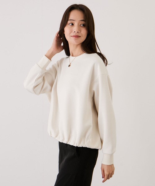 Jayro(ジャイロ)の「軽量ボンディングボリュームプルオーバー(Tシャツ/カットソー・レディース・サックスブルー/チャコールグレー/オフホワイト/ネイビー・FREE)」の13枚目の写真