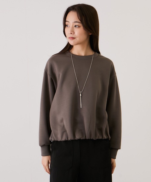Jayro(ジャイロ)の「軽量ボンディングボリュームプルオーバー(Tシャツ/カットソー・レディース・サックスブルー/チャコールグレー/オフホワイト/ネイビー・FREE)」の5枚目の写真
