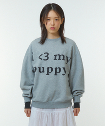 LOVE PUPPY CREWNECK [GRAY]