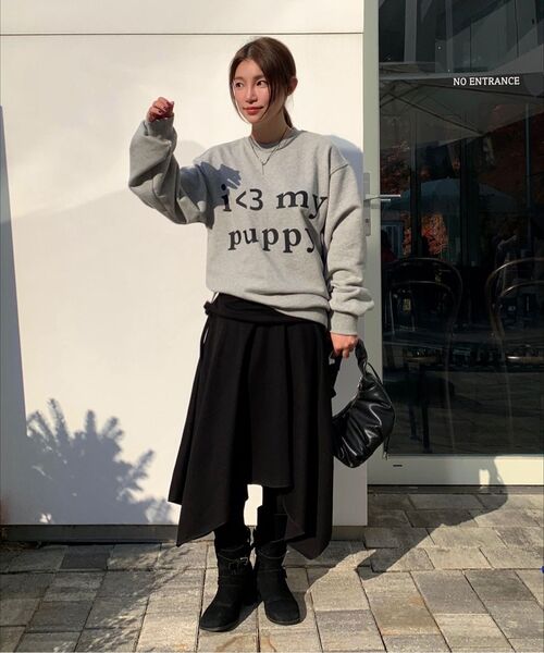 Retriever Club（レトリーバークラブ）の「LOVE PUPPY CREWNECK [GRAY]（スウェット・レディース・その他・S/L）」の5枚目の写真