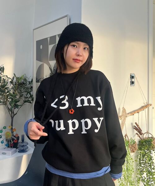 Retriever Club（レトリーバークラブ）の「LOVE PUPPY CREWNECK [GRAY]（スウェット・レディース・その他・S/L）」の9枚目の写真